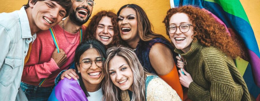 employees celebrating pride