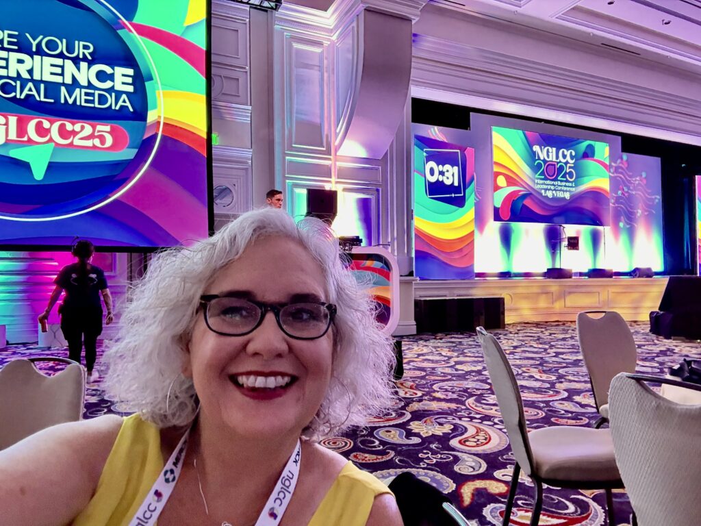 Aimee Bucher, CEO of Harrison Latham at the NGLCC Conference in Las Vegas August 2025